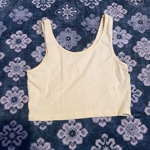 Yellow tank Crop Top